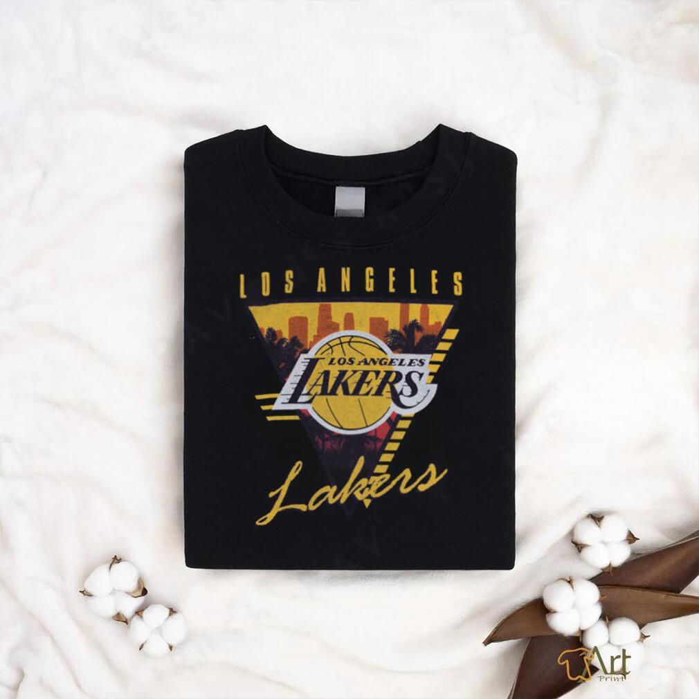 M&N Los Angeles Lakers Tri Logo Tee shirt M&N Los Angeles Lakers Tri Logo Tee shirt