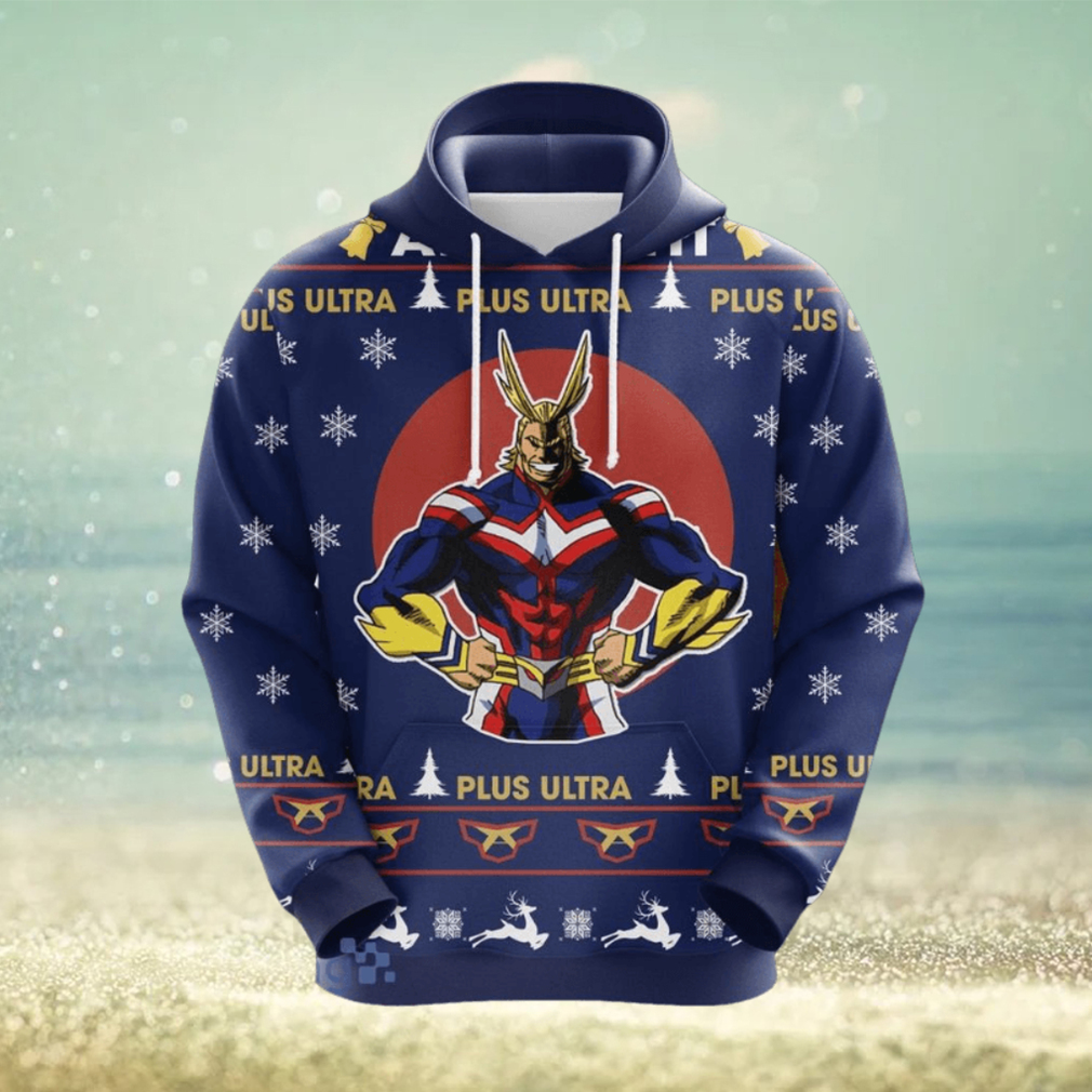 MY HERO ACADEMIA All Might Ugly Christmas Pullover Hoodie MY HERO ACADEMIA All Might Ugly Christmas Pullover Hoodie
