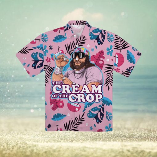 Macho Man Hawaiian Shirt And Shorts The Cream Of The Crop Randy Savage Tropical Aloha Shirt Macho Man Wwe Halloween Costumes