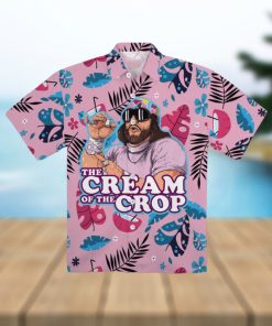 Macho Man Hawaiian Shirt And Shorts The Cream Of The Crop Randy Savage Tropical Aloha Shirt Macho Man Wwe Halloween Costumes