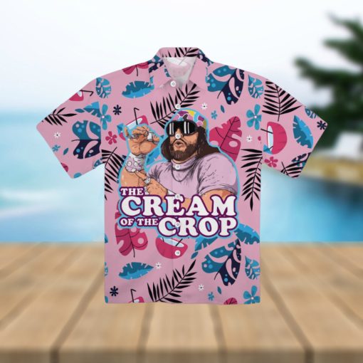 Macho Man Hawaiian Shirt And Shorts The Cream Of The Crop Randy Savage Tropical Aloha Shirt Macho Man Wwe Halloween Costumes