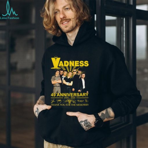 Madness 49th Anniversary 1976 – 2025 Thank You For The Memories T Shirt