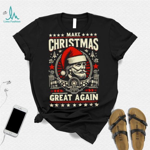 Make Christmas Great Again Funny Xmas Trump T shirt