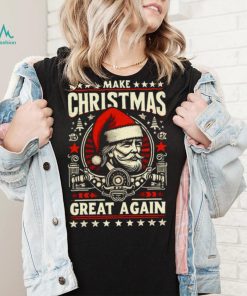 Make Christmas Great Again Funny Xmas Trump T shirt