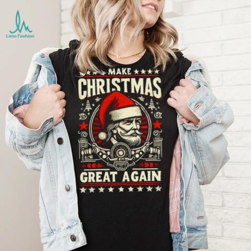 Make Christmas Great Again Funny Xmas Trump T shirt