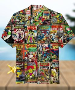 Mar vel Comics Hawaiian Shirt, Heroes Hawaiian Shirt, superhero shirt