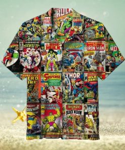 Mar vel Comics Hawaiian Shirt, Heroes Hawaiian Shirt, superhero shirt