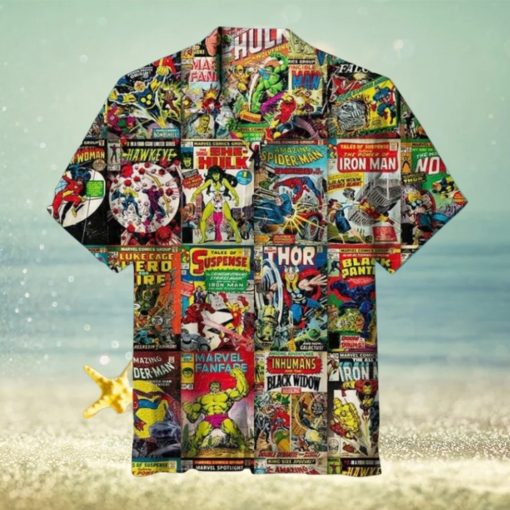 Mar vel Comics Hawaiian Shirt, Heroes Hawaiian Shirt, superhero shirt