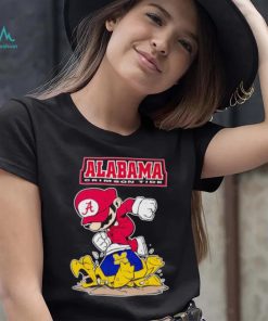 Mario Alabama Crimson Tide stomp Michigan Wolverines shirt