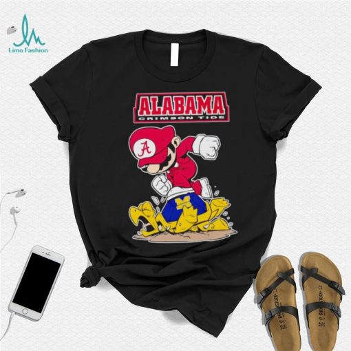 Mario Alabama Crimson Tide stomp Michigan Wolverines shirt