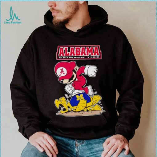 Mario Alabama Crimson Tide stomp Michigan Wolverines shirt