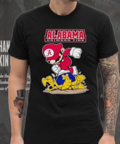 Mario Alabama Crimson Tide stomp Michigan Wolverines shirt
