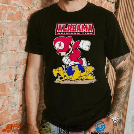 Mario Alabama Crimson Tide stomp Michigan Wolverines shirt