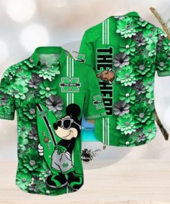 Marshall Thundering Herd Hawaiian Shirt Mickey Love Surfing Trending Summer Gift