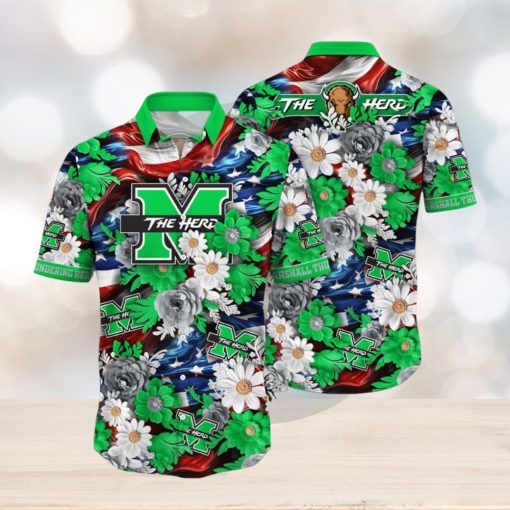 Marshall Thundering Herd NCAA3 Hawaii Shirt Independence Day