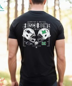 Marshall Thundering Herd vs UTSA Roadrunners Helmet Scooter’s Coffee Frisco Bowl 2023 Toyota Stadium Logo T Shirt