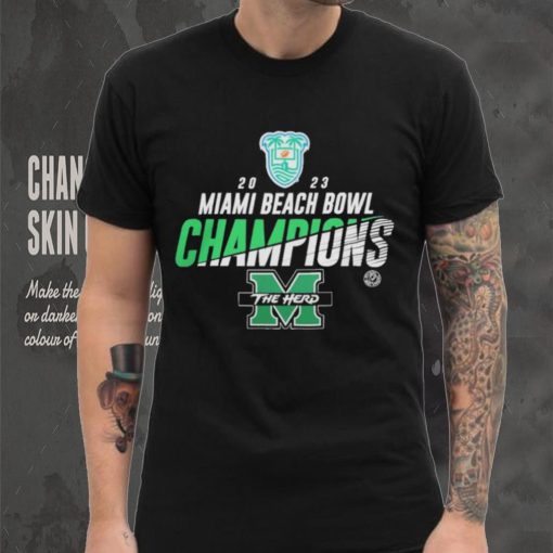 Marshall University 2023 Miami Beach Bowl Champions Shirt Marshall Thundering Herd