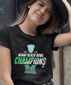 Marshall University 2023 Miami Beach Bowl Champions Shirt Marshall Thundering Herd