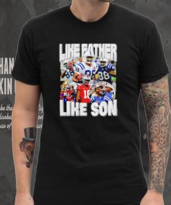 Marvin Harrison Jr. like father loke son portrait retro shirt