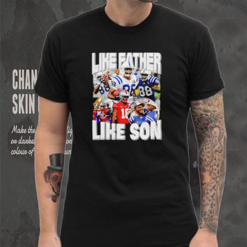 Marvin Harrison Jr. like father loke son portrait retro shirt