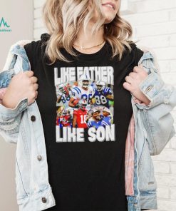 Marvin Harrison Jr. like father loke son portrait retro shirt