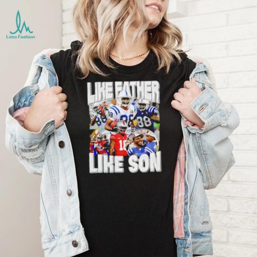 Marvin Harrison Jr. like father loke son portrait retro shirt