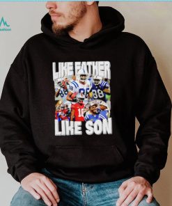 Marvin Harrison Jr. like father loke son portrait retro shirt