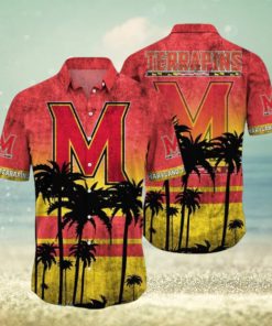 Maryland Terrapins Logo Coconut Tropical Hawaiian Shirt Beach Gift For Fans