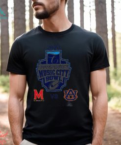 Maryland Terrapins Vs Auburn Tigers 2023 Transperpect Music City Bowl Classic T Shirt