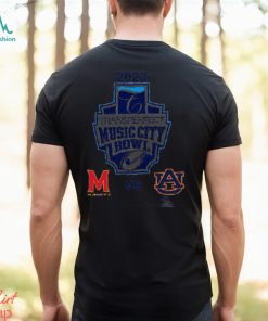 Maryland Terrapins Vs Auburn Tigers 2023 Transperpect Music City Bowl Classic T Shirt
