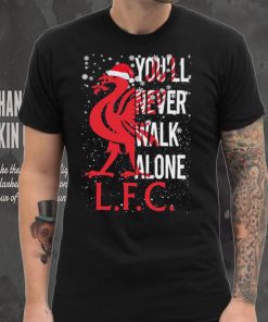 Mascot Hat Santa You’ll never Walk Alone LFC Liverpool Merry Christmas Shirt