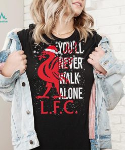 Mascot Hat Santa You’ll never Walk Alone LFC Liverpool Merry Christmas Shirt