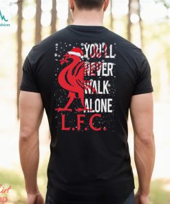 Mascot Hat Santa You’ll never Walk Alone LFC Liverpool Merry Christmas Shirt