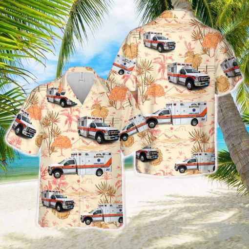 Massachusetts Harvard Ambulance Service Hawaiian Shirt Men And Women Gift Floral Beach