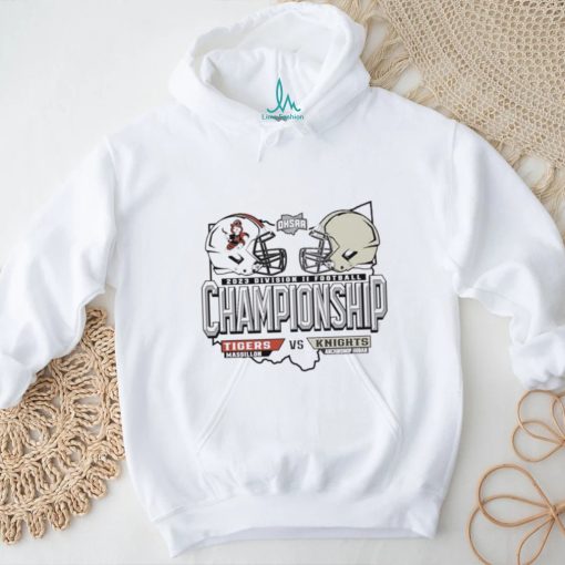Massillon Tigers vs Knights Archbishop Hoban 2023 OHSAA D2 Football championship Head To Head shirt