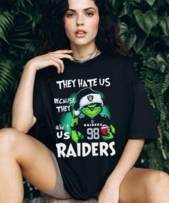 Maxx Crosby Grinch They Hate Us Because They Ain’t Us Las Vegas Raiders Christmas Tshirt