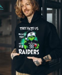 Maxx Crosby Grinch They Hate Us Because They Ain’t Us Las Vegas Raiders Christmas Tshirt