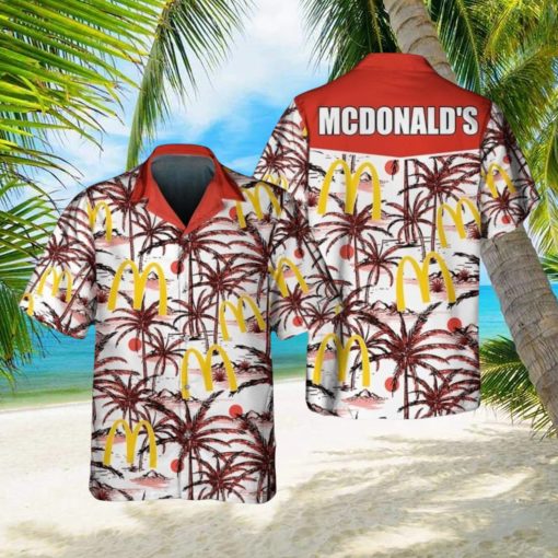 McDonald’s Food Shirt, Tropical Flower Aloha 3D Hawaiian Shirt For Men And Women