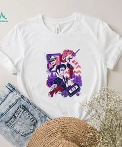 Meanwhile Twin Peaks featuring Dale Cooper surrounded by various icons shirt