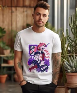 Meanwhile Twin Peaks featuring Dale Cooper surrounded by various icons shirt