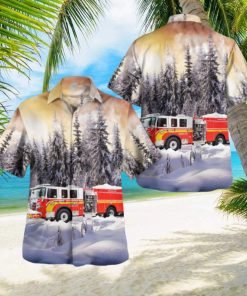 Mechanicsburg, Pennsylvania, Hampden Township Volunteer Fire Company Christmas Hawaiian Shirt Men And Women Gift Floral Beach