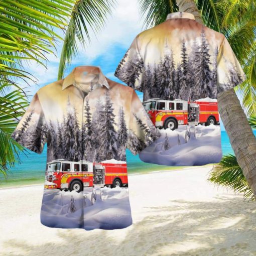 Mechanicsburg, Pennsylvania, Hampden Township Volunteer Fire Company Christmas Hawaiian Shirt Men And Women Gift Floral Beach