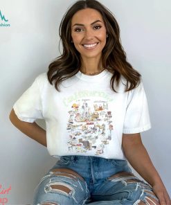 Med Lrg 90s Southern California Cartoon Map T Shirt