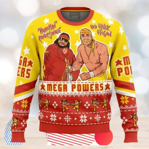 Mega Powers Macho Man And Hulk Hogan Ugly Christmas Sweater