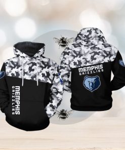 Memphis Grizzlies NBA Camo Veteran Team 3D Printed Hoodie