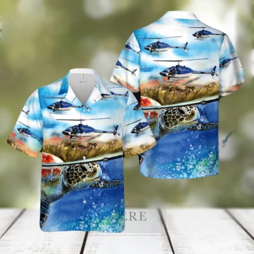 Memphis Police Bell 206B JetRanger III Hawaiian Shirt