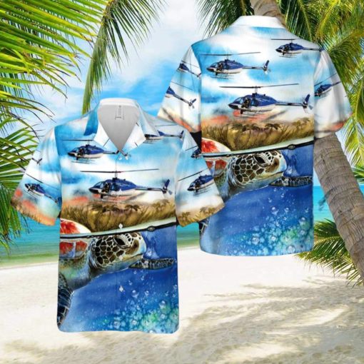 Memphis Police Bell 206B JetRanger III Hawaiian Shirt