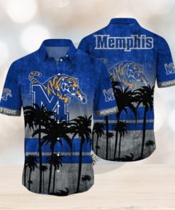 Memphis Tigers Logo Coconut Tropical Hawaiian Shirt Beach Gift For Fans