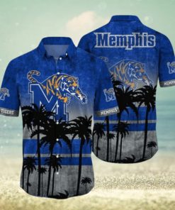Memphis Tigers Logo Coconut Tropical Hawaiian Shirt Beach Gift For Fans
