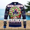Blatz Beer Logo Snowflakes Knitted Ugly Xmas Sweater